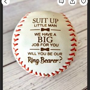 Ring Bearer Proposal Baseball NWT Box Unopened